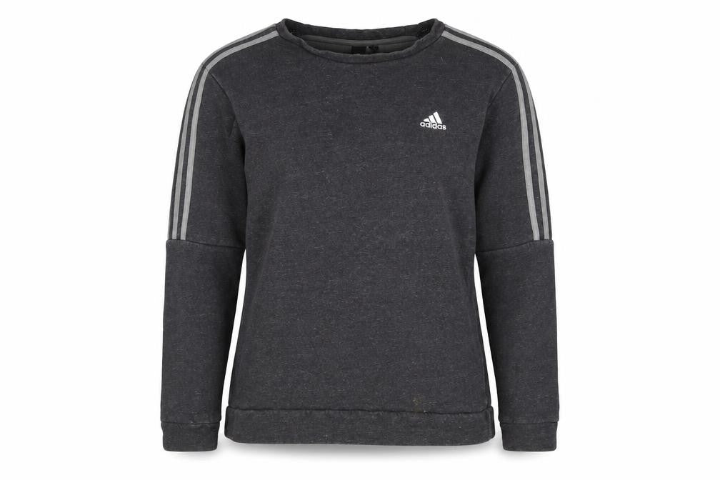 Unisex Adults UK M Regular adidas Black Pullover Sweatshirt