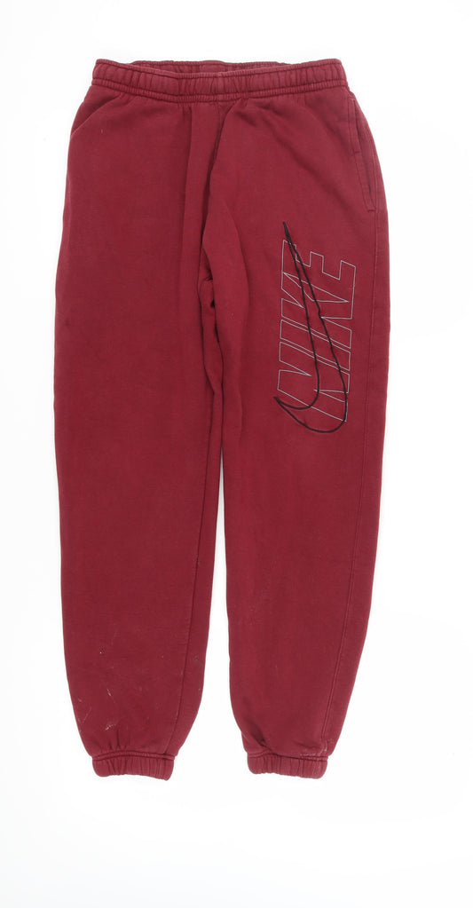 Nike Men's Red Jogger Trousers Size M
