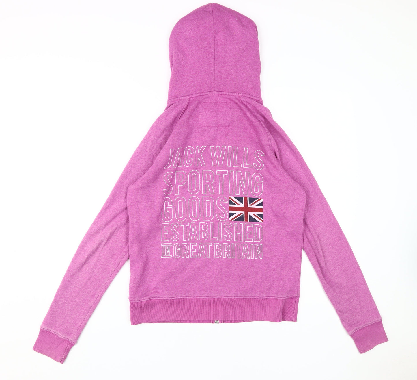 Jack Wills Women's Purple Full Zip Hoodie Size 12