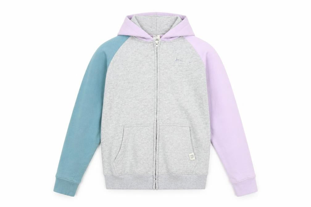 Front view of Saltrock girls’ multicoloured full zip hoodie 13 years