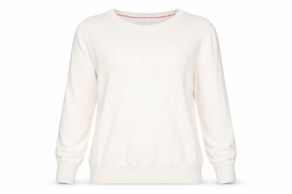 Womens UK L Regular Banana Republic Ivory Pullover Tight-Knit