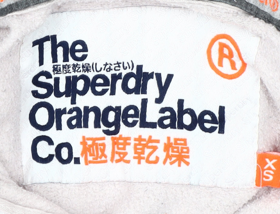 Superdry Women's Grey XS Full Zip Hoodie