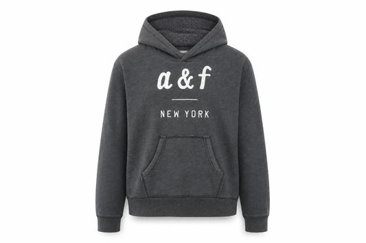 Abercrombie & Fitch Kids Girls Grey Hoodie Size 14 - Casual and Comfy