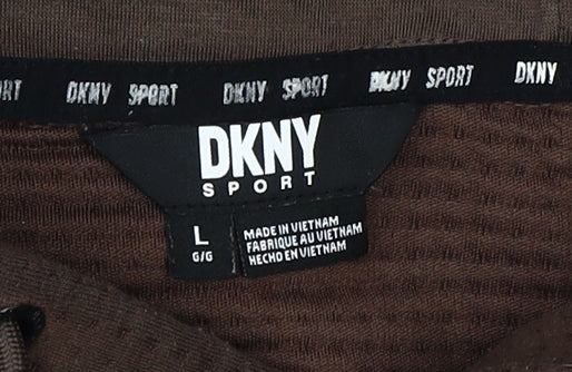 DKNY Sport Women’s Brown Pullover Hoodie, Size L