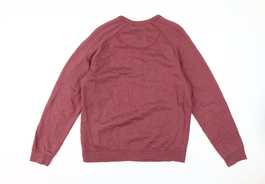 FatFace Men's Red Graphic Print Pullover Sweatshirt S