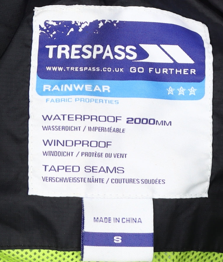Trespass Men's Black Waterproof Rain Jacket S