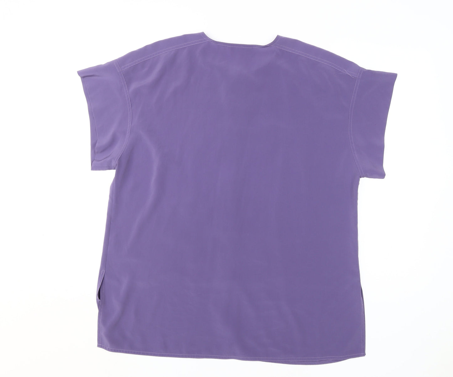 Windsmoor Women's Purple Blouse, Size 16, Casual Short Sleeve