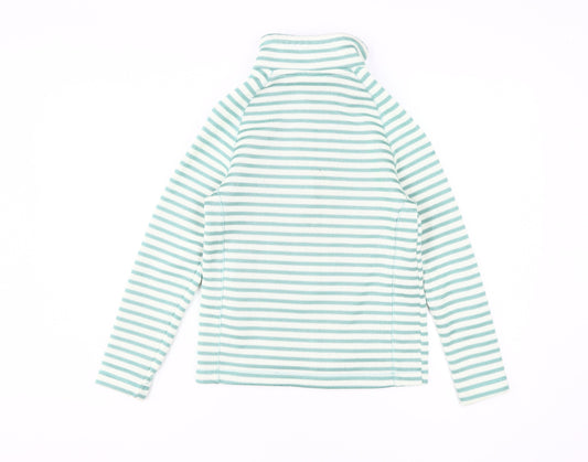 Craghoppers Girls Green Striped Full Zip Sweatshirt 10-11 Years