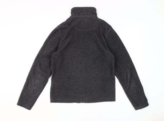 Canda Men's Grey Fleece Jacket, Size S, Full Zip