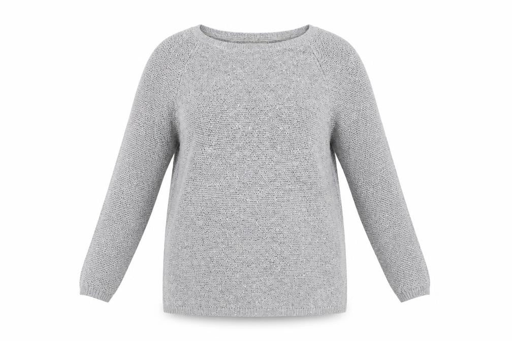 Monsoon Women's Grey Sequin Pullover Jumper S