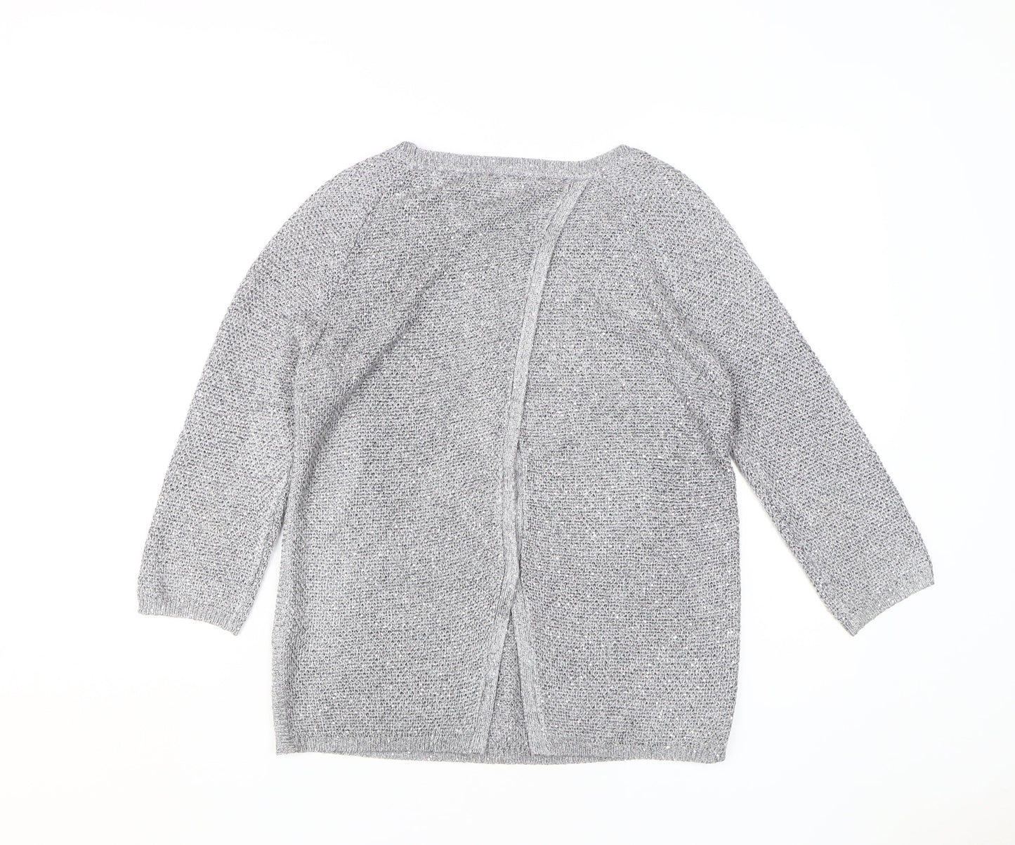 Monsoon Women's Grey Sequin Pullover Jumper S