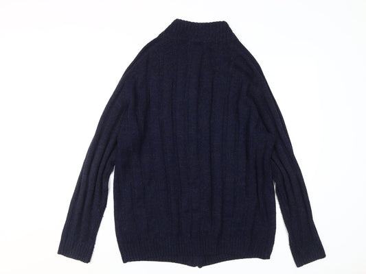 Kensington Eastside Men's XL Blue Full Zip Jumper