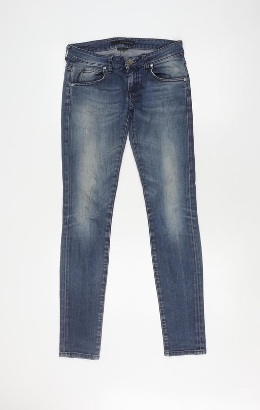 Calvin Klein Women's Blue Skinny Jeans, XS, Low Rise