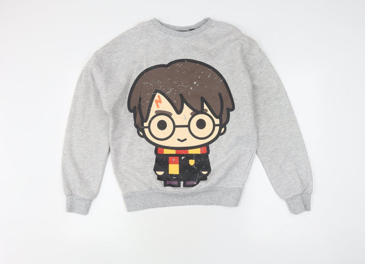 Harry Potter Women's Grey XS Pullover Sweatshirt