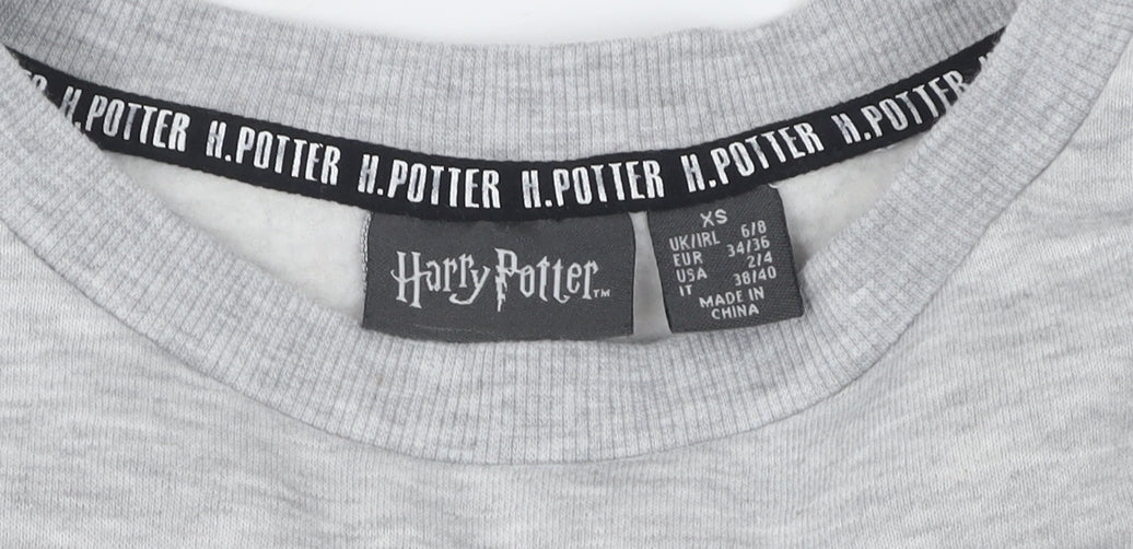 Harry Potter Women's Grey XS Pullover Sweatshirt