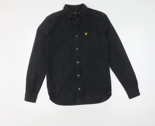 Lyle & Scott Men's Black Long Sleeve Shirt, Size L