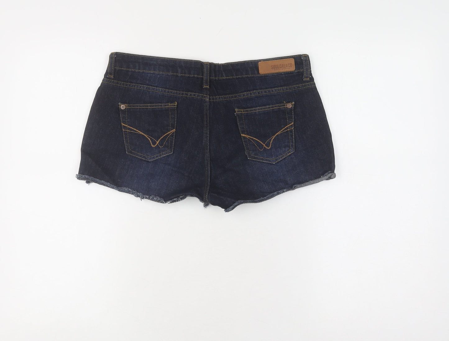 Soulcal & Co Women's Blue Cut-Off Denim Shorts Size 8