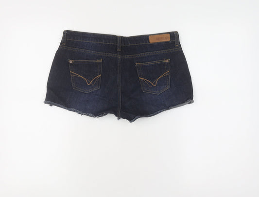 Soulcal & Co Women's Blue Cut-Off Denim Shorts Size 8