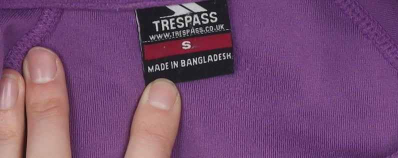 Trespass Women's Purple Fleece Sweatshirt, S, Lightweight, Breathable