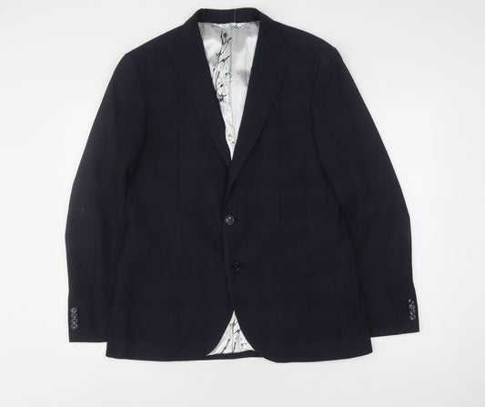 French Connection Men's Blue Slim Fit Blazer Size 42R