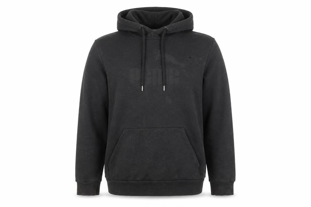 Mens UK L Regular PUMA Black Pullover Hoodie
