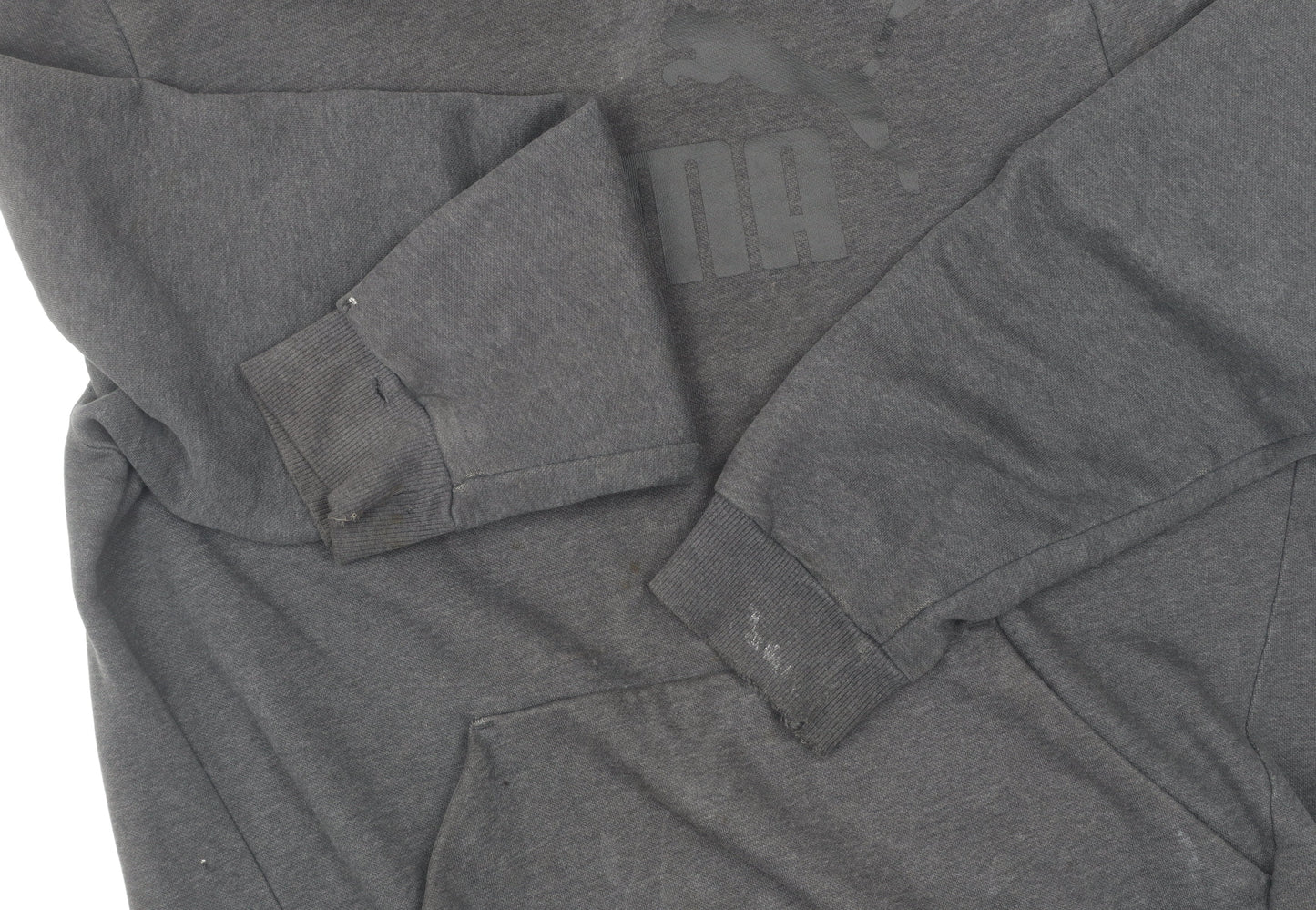 Puma Men's Black Pullover Hoodie - L - Logo Design