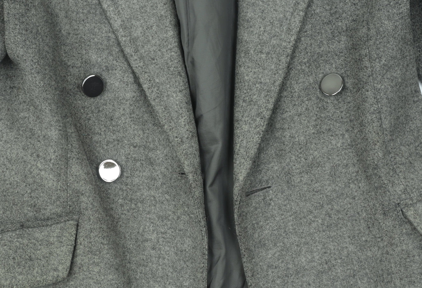 Dorothy Perkins Grey Women's Pea Coat Size 8
