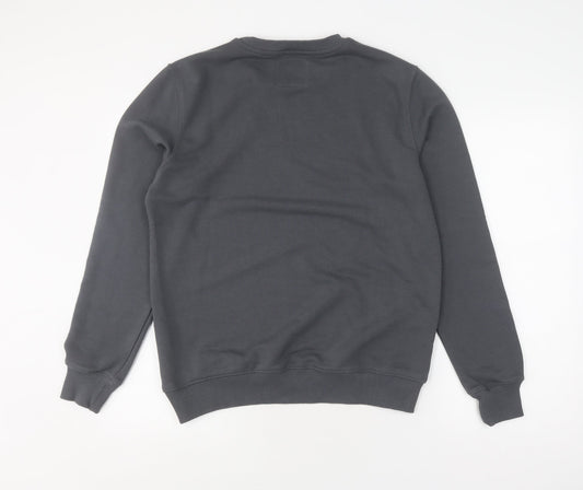 S-Ponder Grey Cotton Unisex Art Sweatshirt L