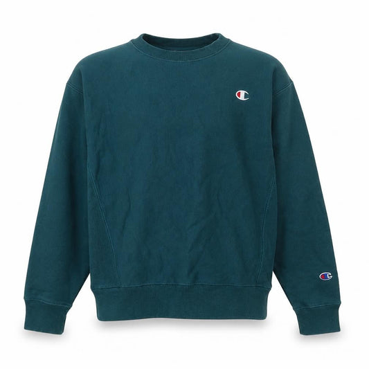 Mens UK M Regular Champion Green Pullover Sweatshirt