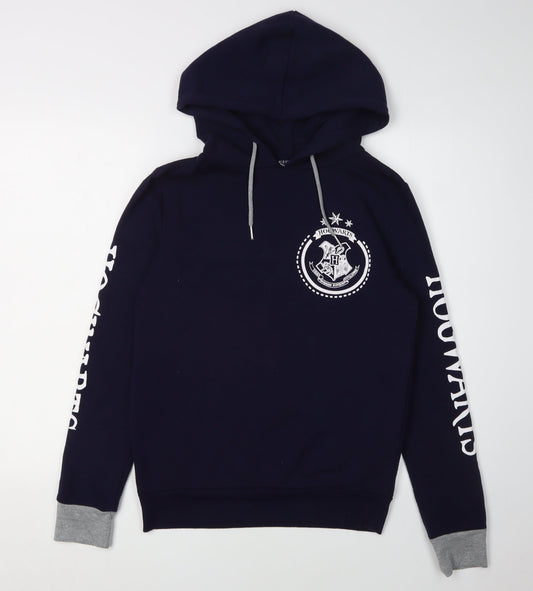 Harry Potter Unisex Black S Pullover Hoodie, Cute Logo