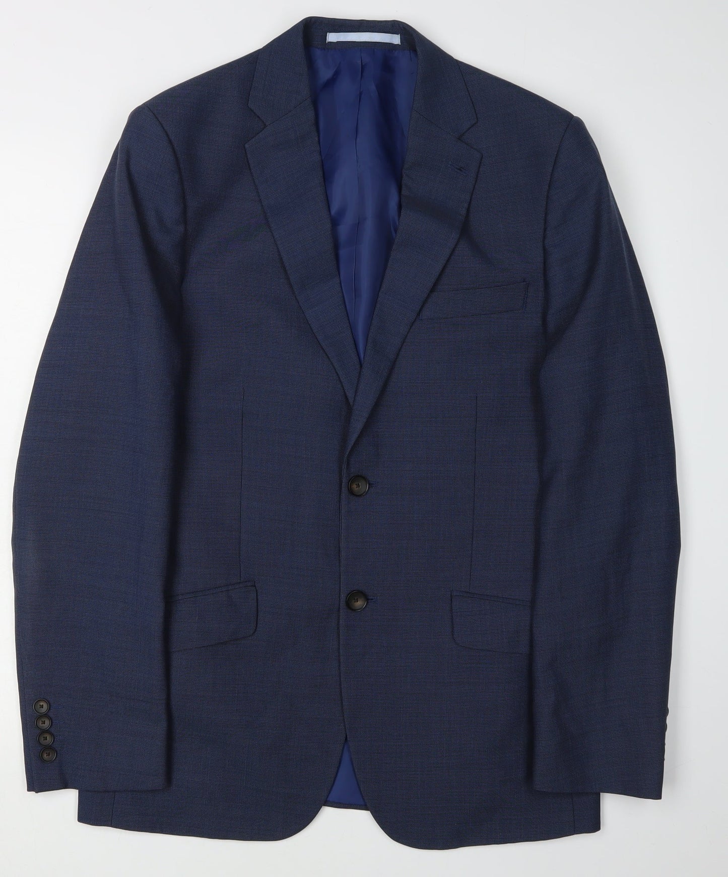 Marks and Spencer Men's Blue Suit Jacket Slim Fit 36R