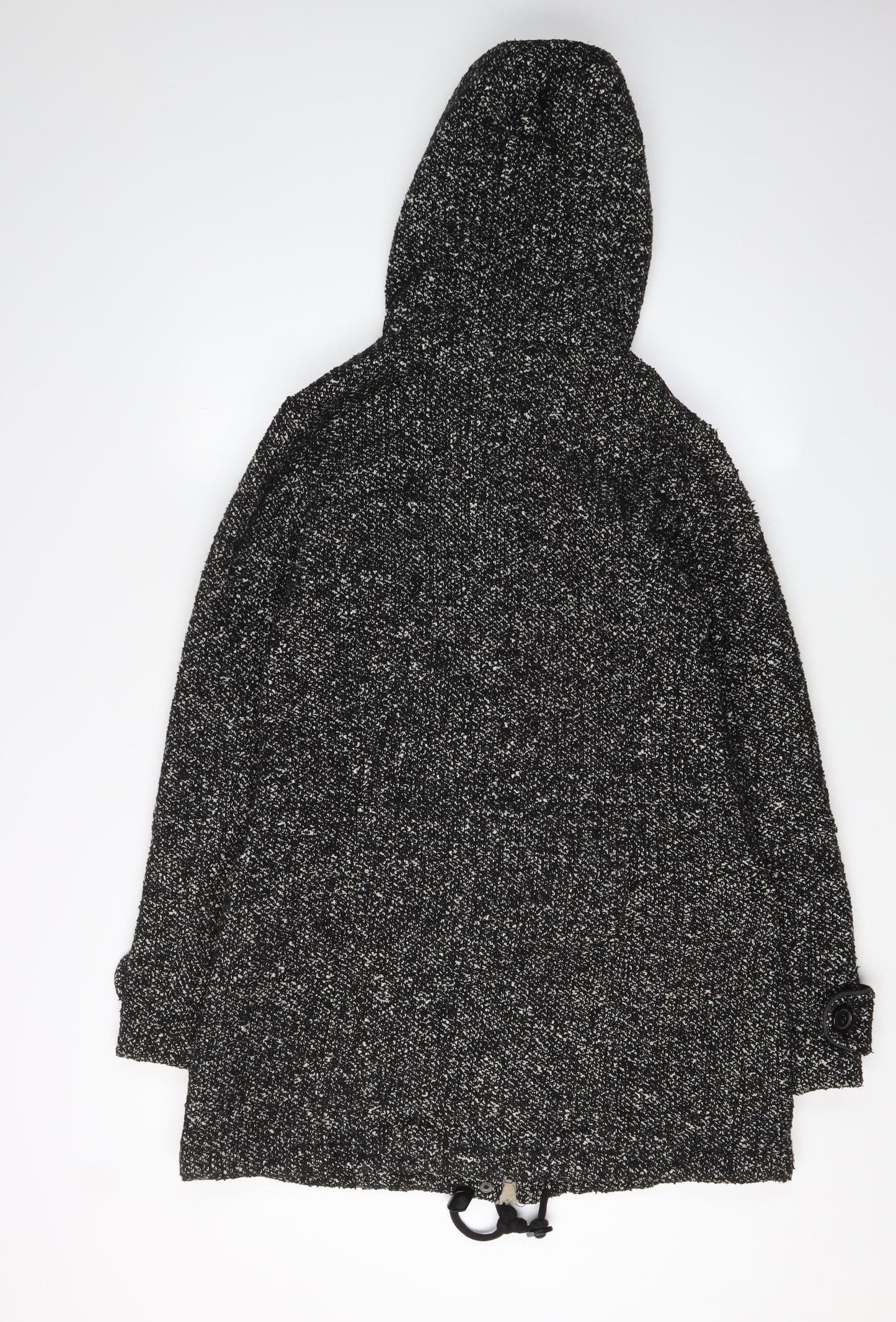 Next Women's Black Parka Jacket Size 8 with Hood