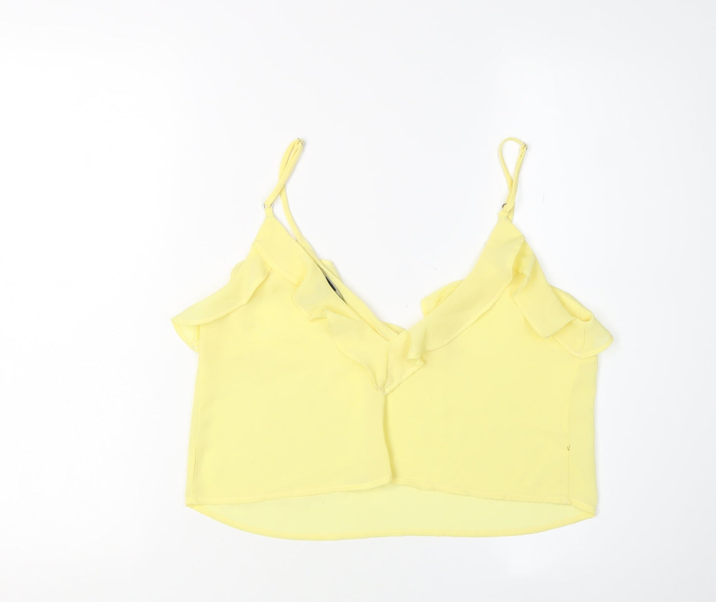 Forever 21 Women's Yellow Camisole Chiffon Tank Top S