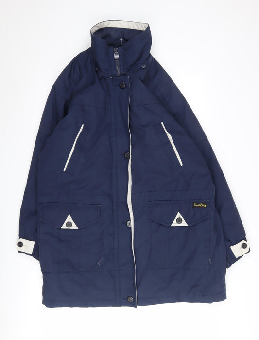 David Barry Women's Blue Parka Jacket Size 16