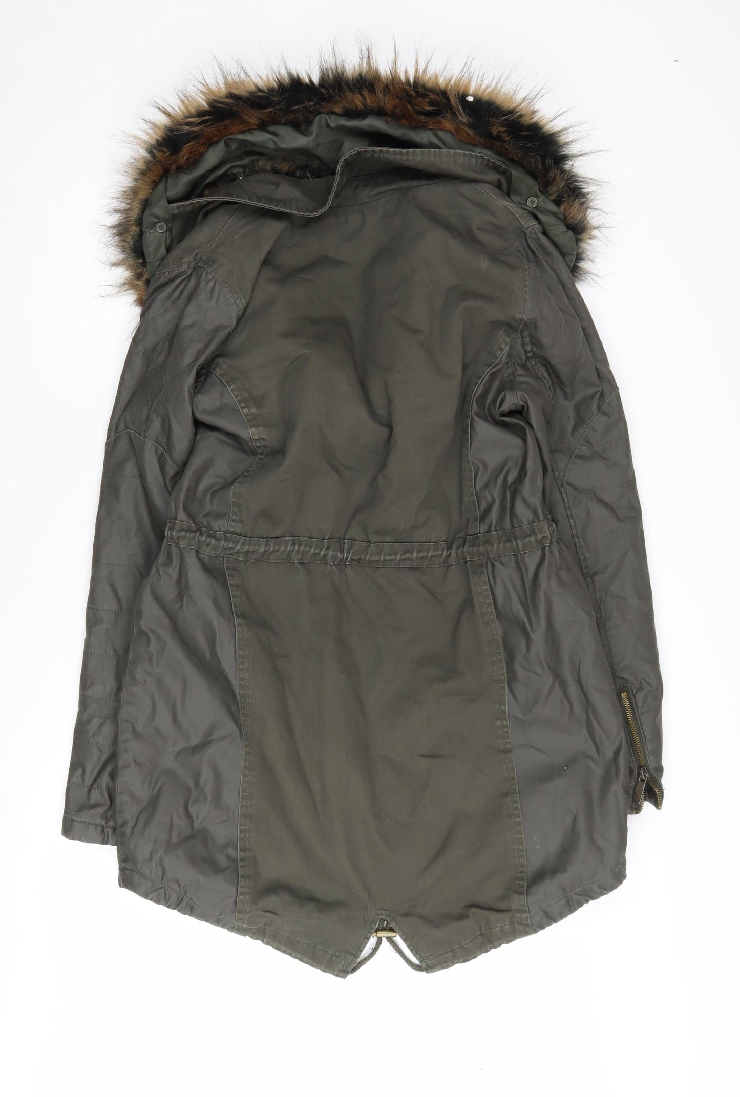Falmer Heritage Women's Green Parka Coat Size 10