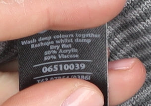 Marks and Spencer Women's Grey Striped Cardigan Size 18