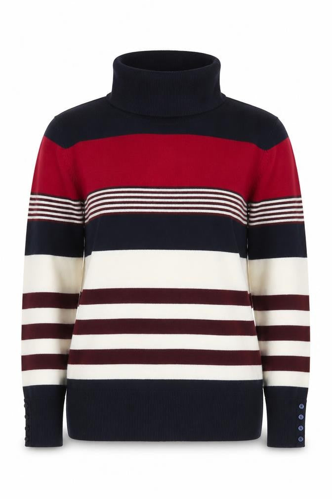 Isle Women's Multicoloured Roll Neck Pullover L