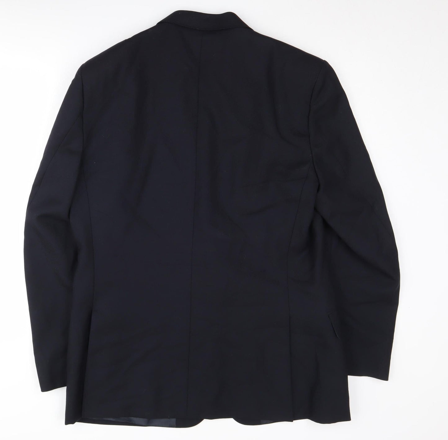Feraud Men's Blue Wool Blazer 52 Regular