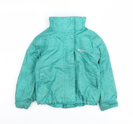 Mountain Warehouse Girls Green 3-4 Years Puffer Jacket