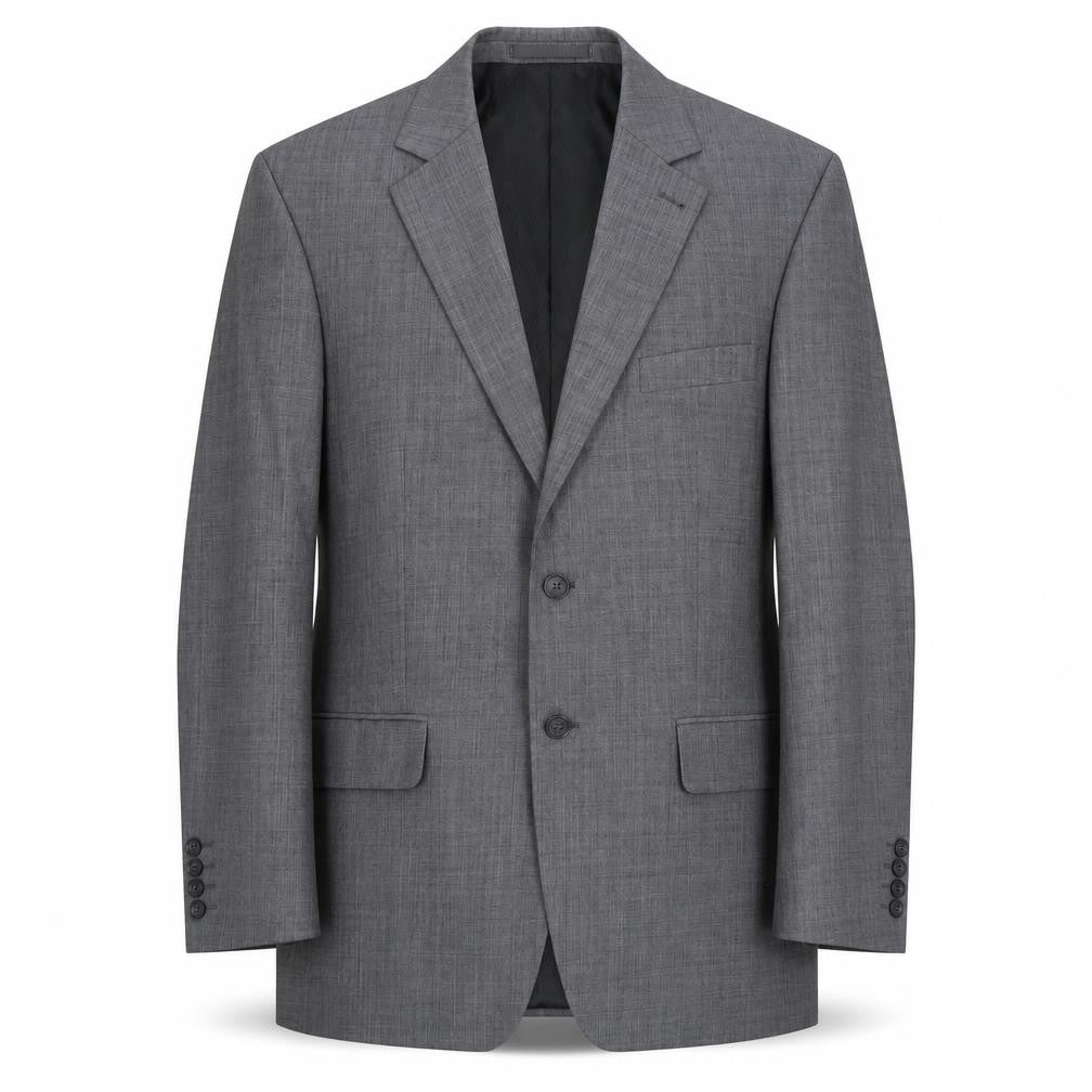 Mens 40 Chest Regular Jeff Banks Grey Two-Button Blazer