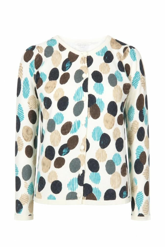 Womens UK 8 Regular Laura Ashley Multicoloured Cardigan Tight-Knit