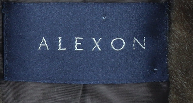 Alexon Women's Brown Puffer Jacket Size 10 Fur Trim