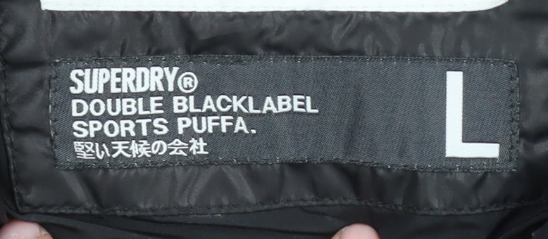 Superdry Women's Black Puffer Jacket L