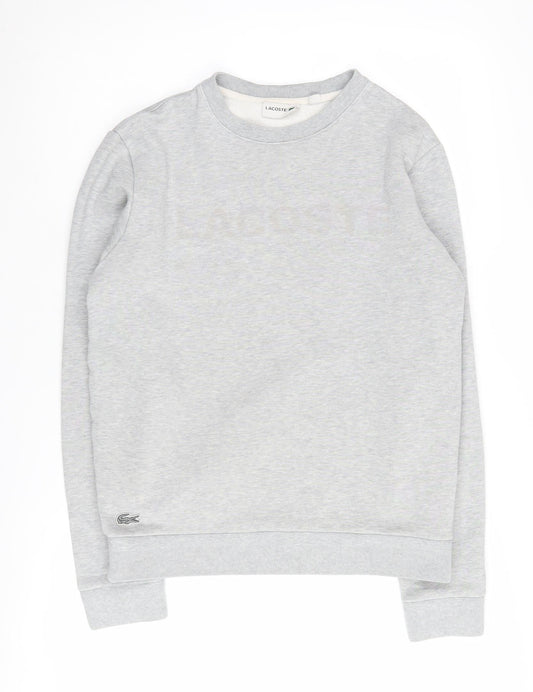 Lacoste Men's Grey S Pullover Sweatshirt