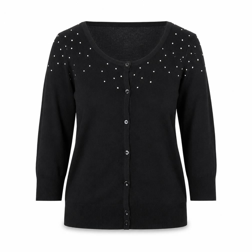 Womens UK S Regular Alexon Black Cardigan