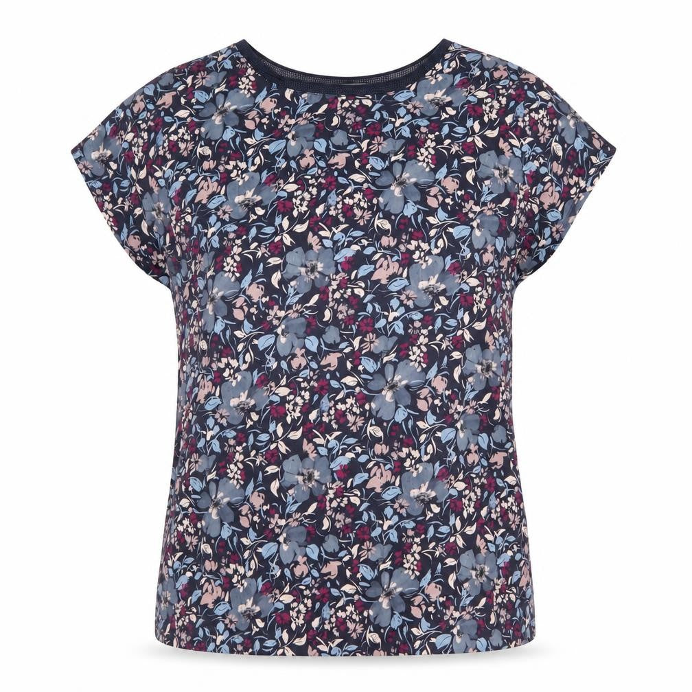 Womens UK Size 10 Laura Ashley Multicoloured Polyester Blend T-Shirt