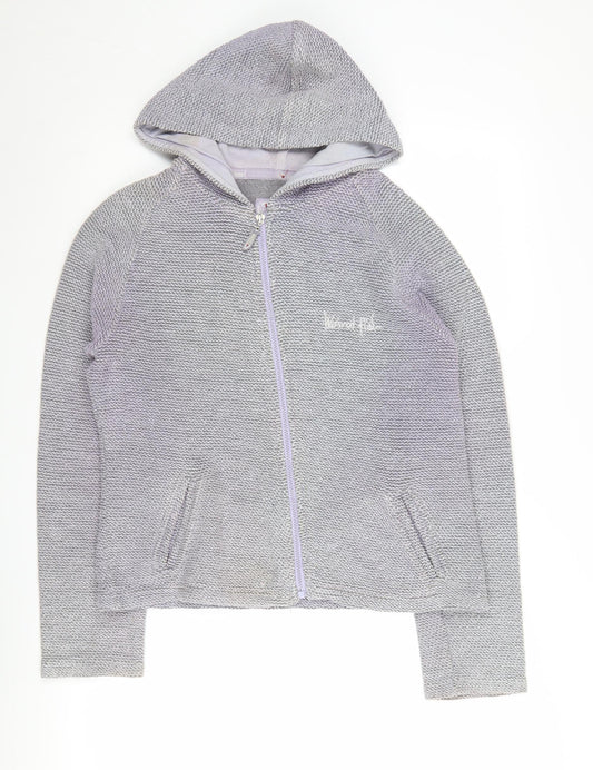 Weird Fish Women's Grey Full Zip Hoodie, Size Unisex
