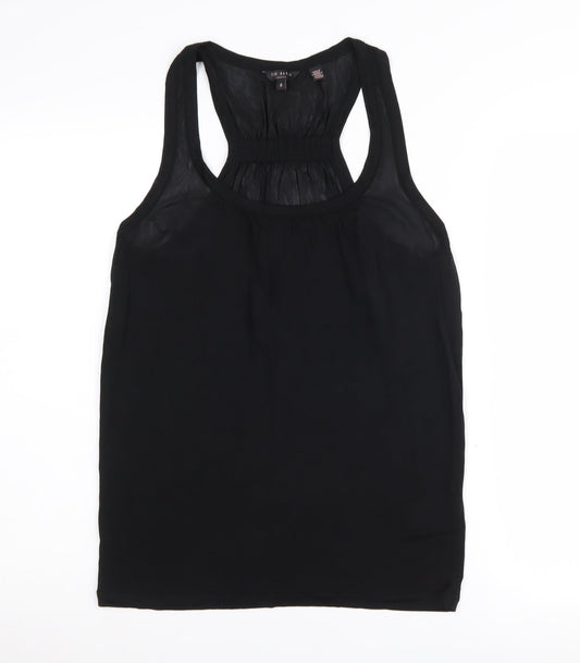 Ted Baker Womens Black Sleeveless Tank Top Size 12