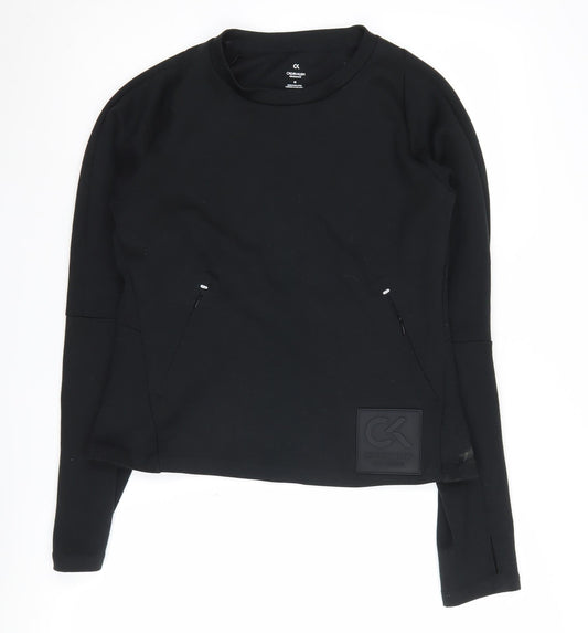 Calvin Klein Women's Black Pullover Sweatshirt M