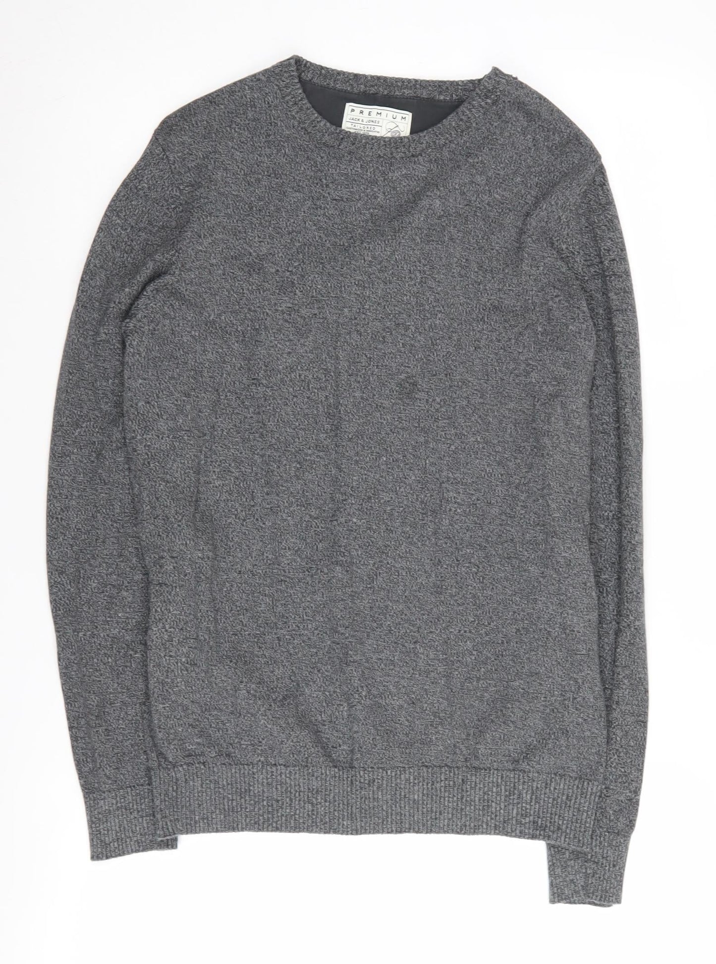 Jack & Jones Men's Grey Small Pullover Jumper
